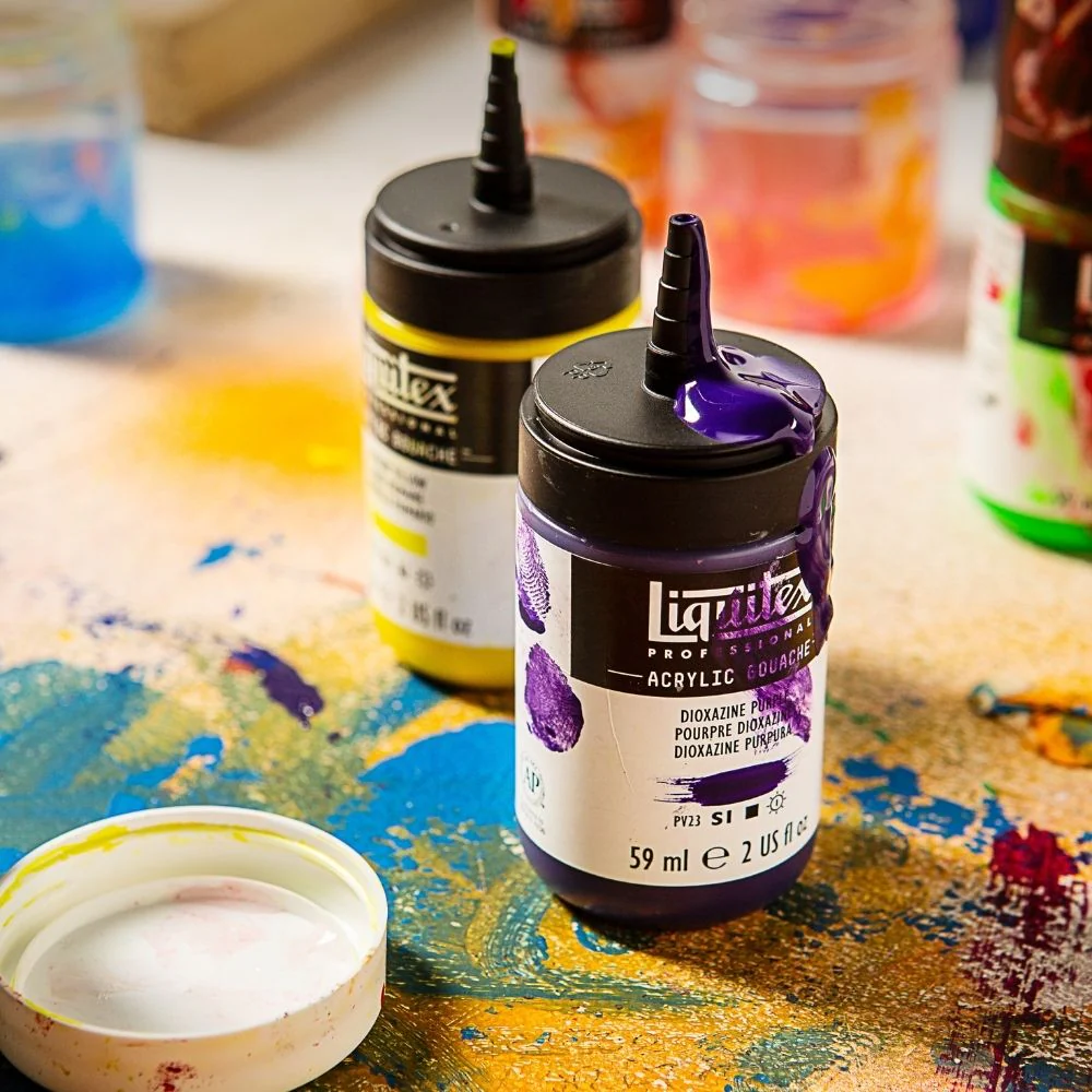 Acrylic Gouache Set - 6x22ml - Primaries - Image 6