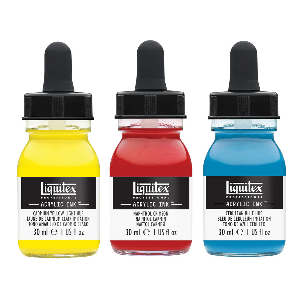 Acrylic Ink Set - 3x30ml - Essentials - Image 2