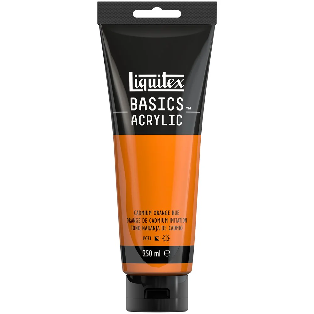 Basics Acrylic Color - Cadmium Orange Hue - Image 4