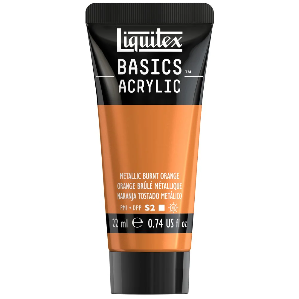Basics Acrylic Color - Metallic Burnt Orange - Image 2