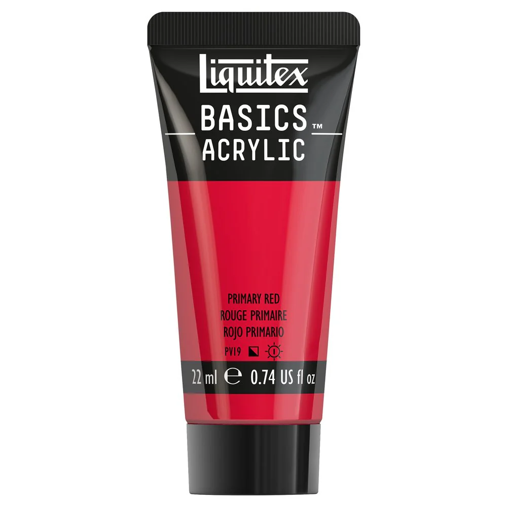 Basics Acrylic Color - Primary Red - Image 2