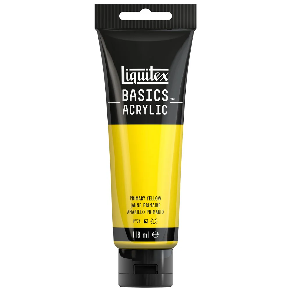 Basics Acrylic Color - Primary Yellow - Image 3