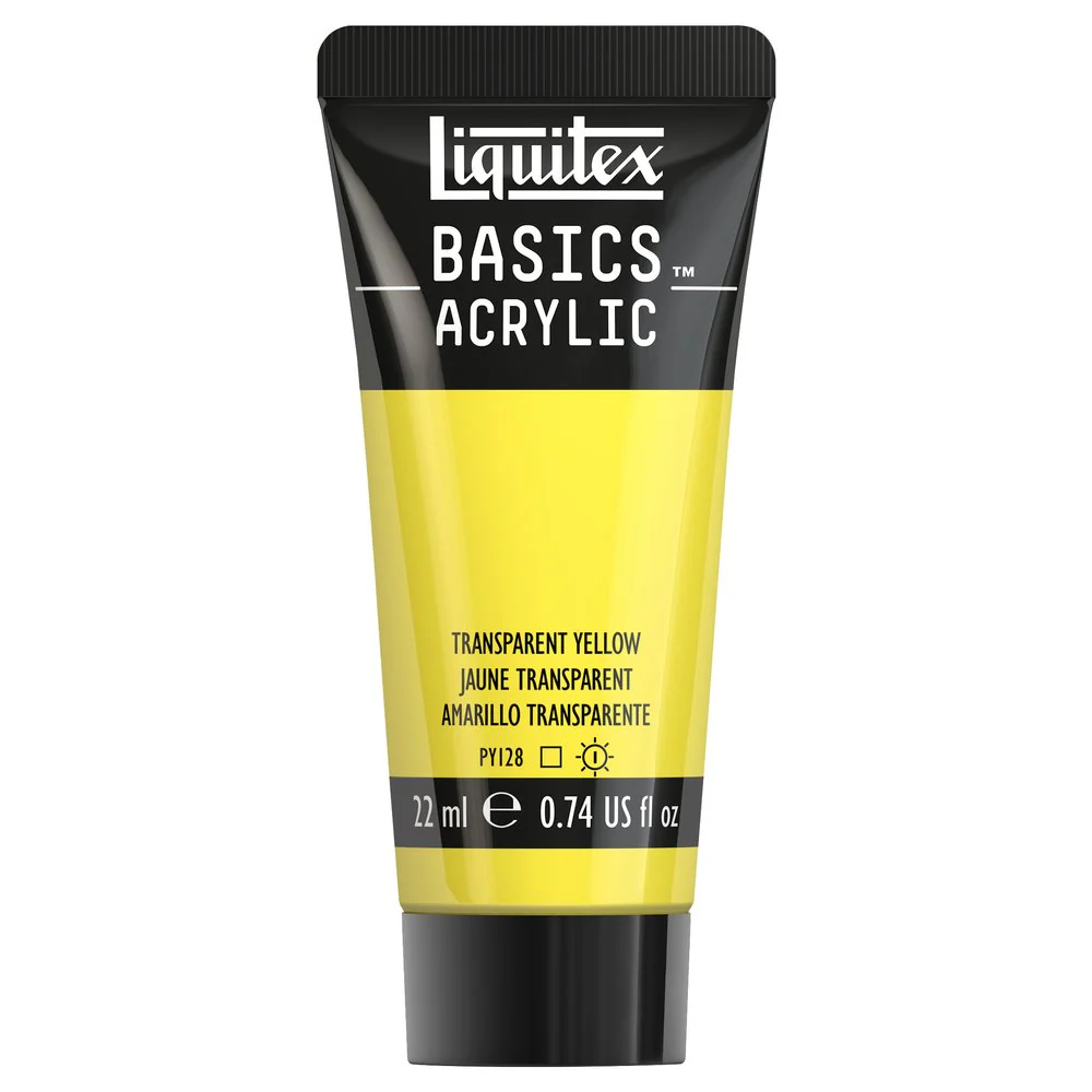Basics Acrylic Color - Transparent Yellow - Image 2