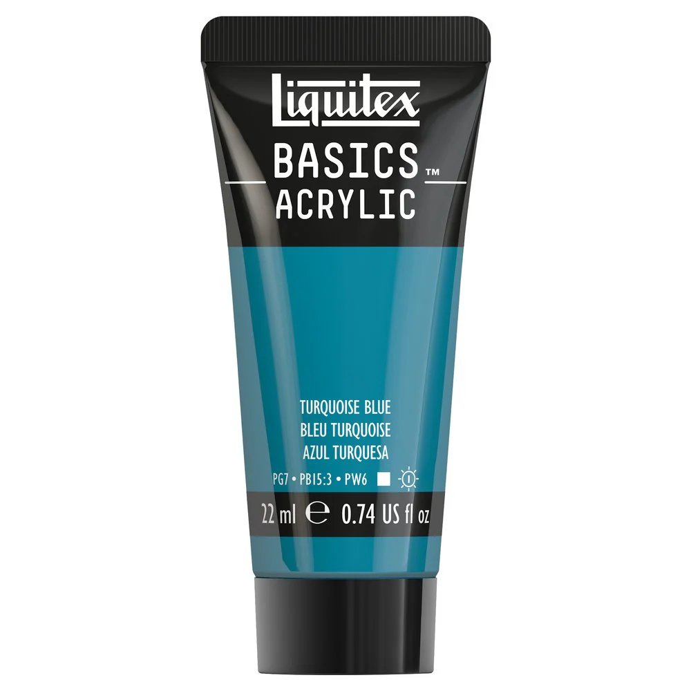 Basics Acrylic Color - Turquoise Blue - Image 2