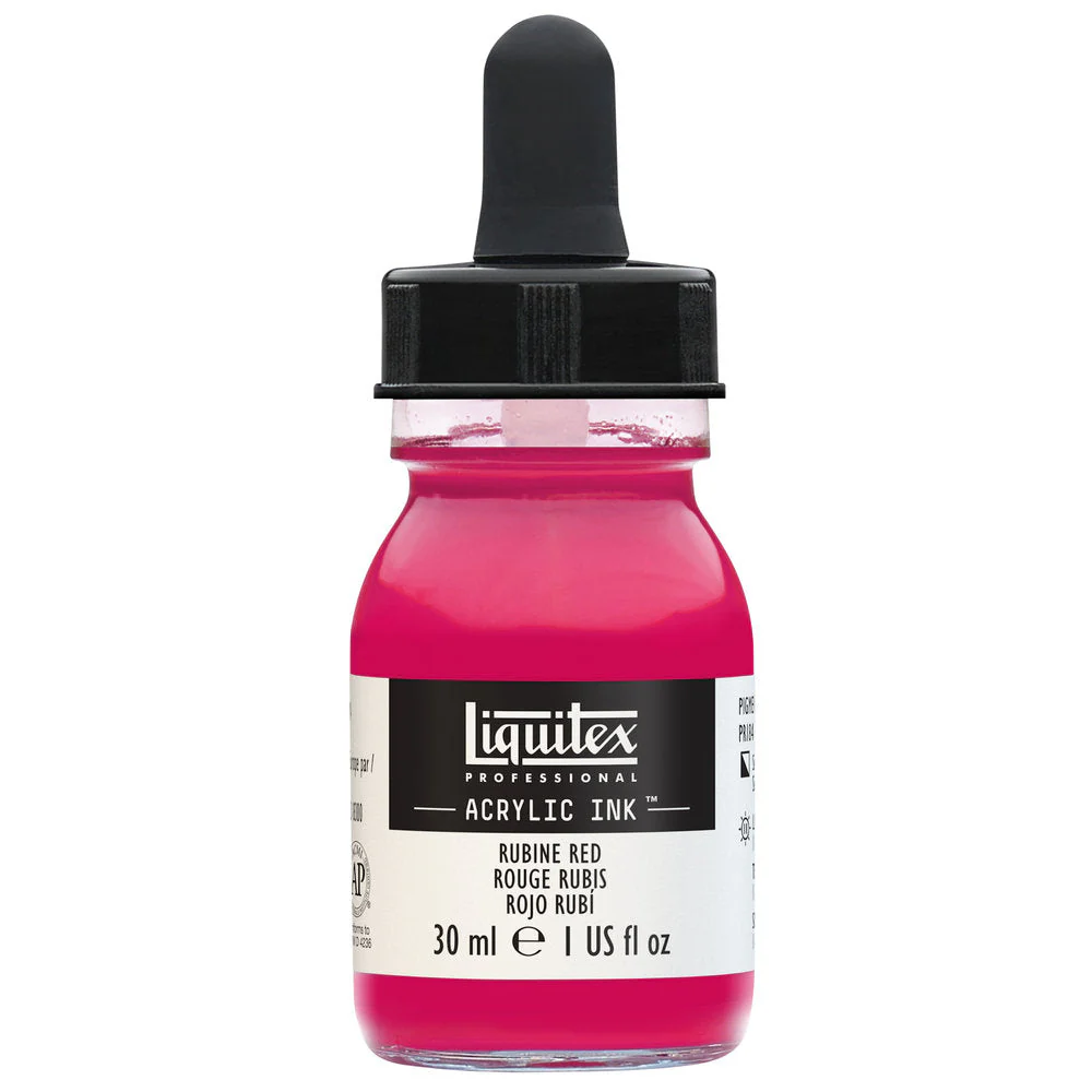 Professional Acrylic Ink - Rubine Red - Image 2