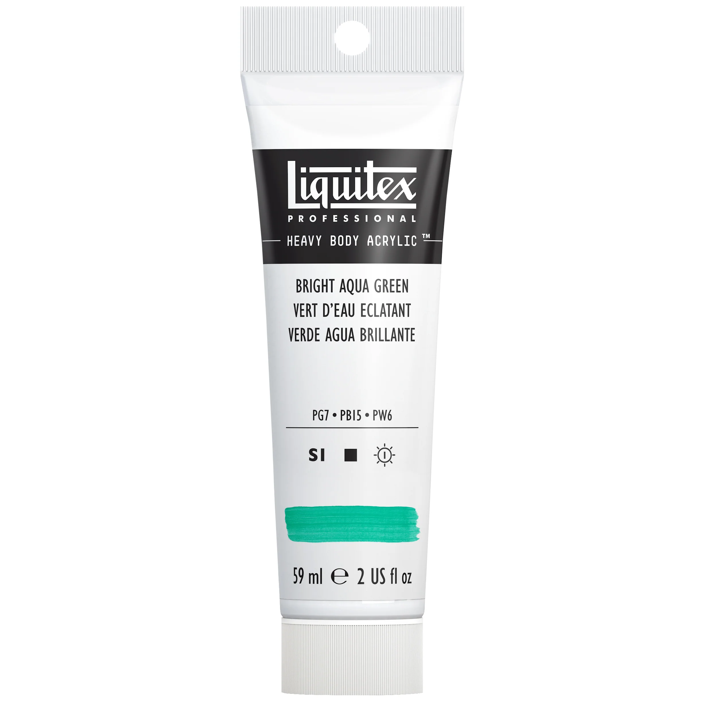 Professional Heavy Body Acrylic - Bright Aqua Green - Image 2