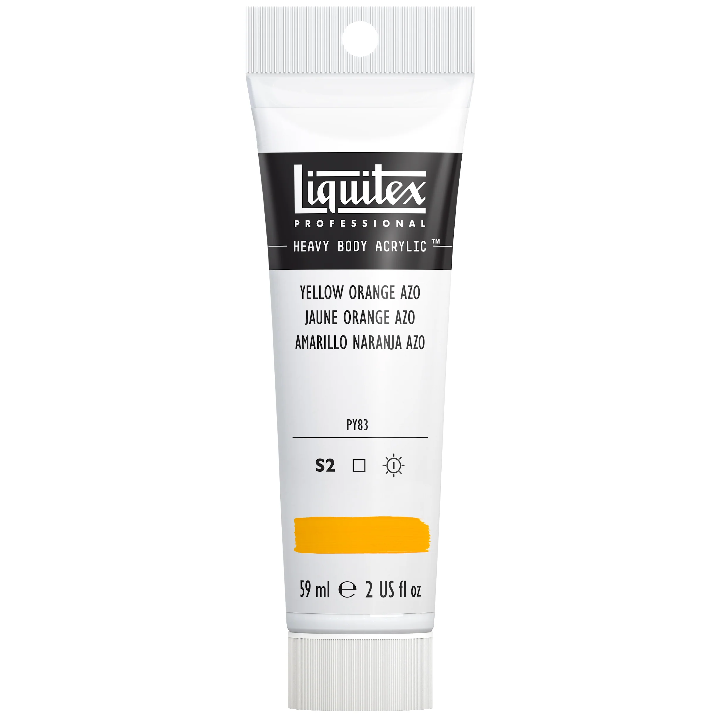 Professional Heavy Body Acrylic - Yellow Orange Azo - Image 2