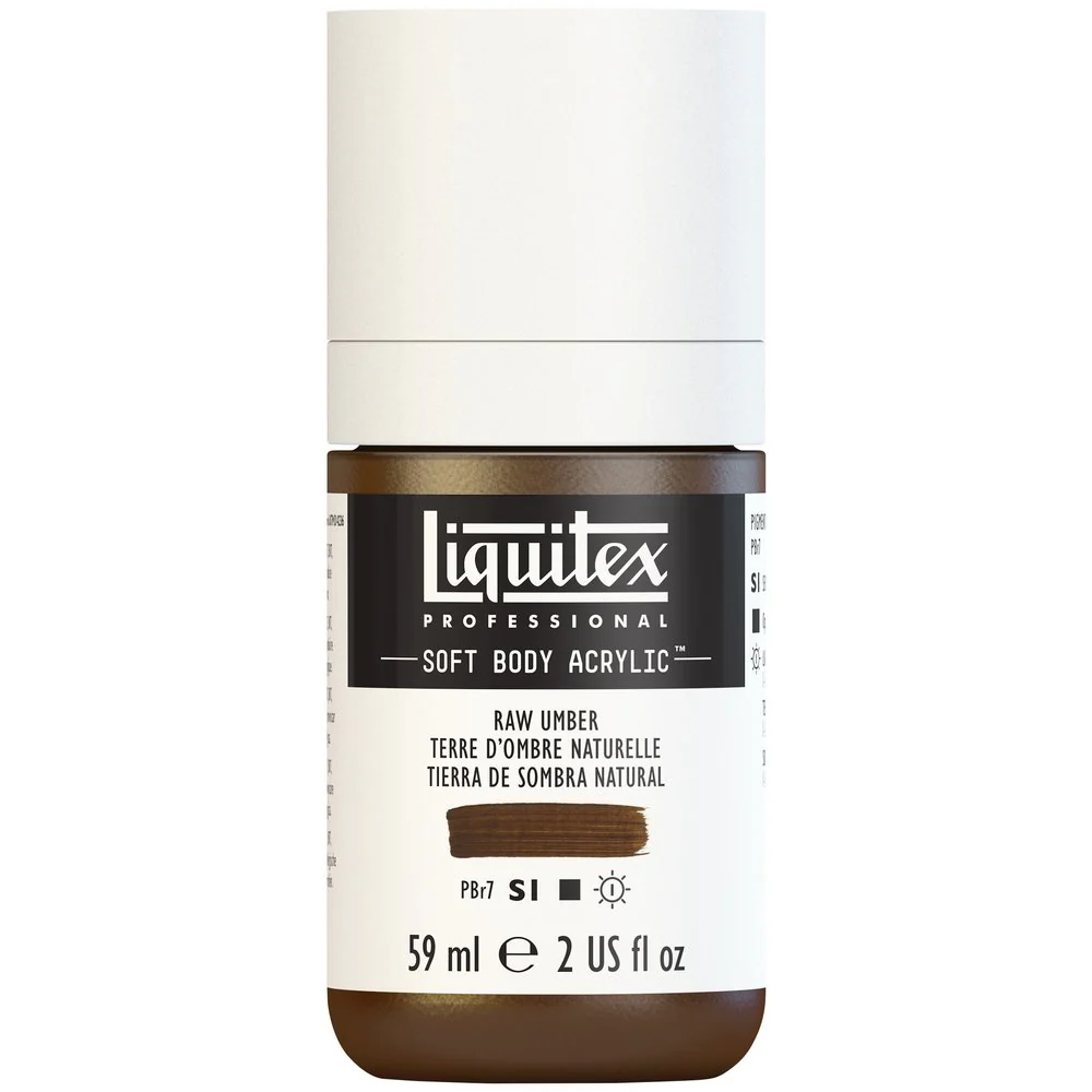 Professional Soft Body Acrylic - Raw Umber - Image 2