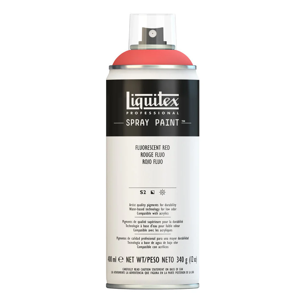 Professional Spray Paint - Fluorescent Red - Image 2
